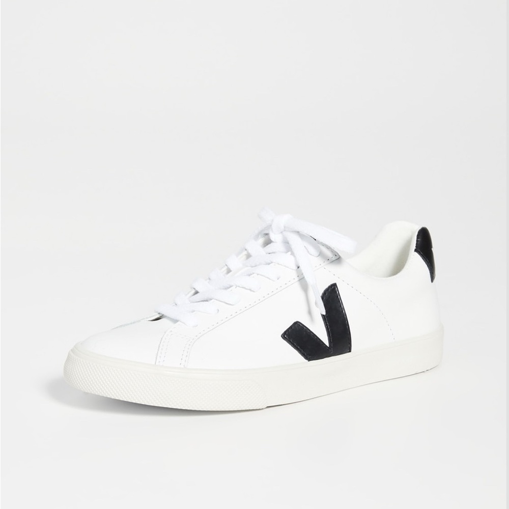 Veja Women's Classic White and Black Sneakers